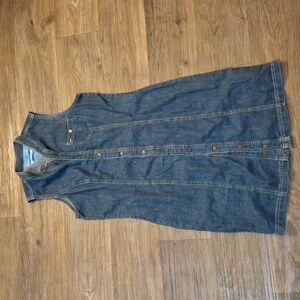 Vintage Tommy Hilfiger Snap Button Denim Dress. 